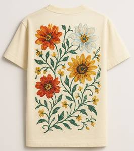 Camiseta de algodón bordada personalizada - Product Image 2