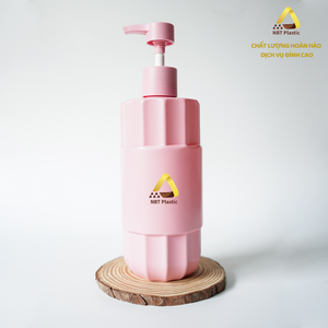 Flacon pompe en plastique PET de luxe de 800 ml, emballage cosmétique, OEM, marque personnalisée avec impression numérique pour shampooing et gel douche - Product Image 6