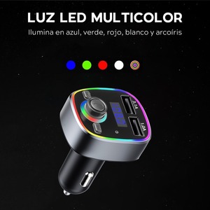 Transmetteur FM Bluetooth pour voiture, audio mains libres USB - Couleurs assorties - Product Image 6
