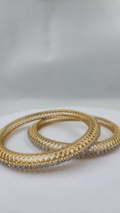 Bracelets fins en or jaune 14 carats Bracelet certifié IGI VS2 pureté HI couleur 10 pointeurs diamant naturel ligne unique VS2 Bracelets fins - Product Image 3