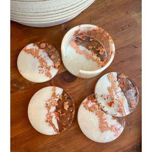 Handmade Epoxy Resin Coasters with Personalized Designs for Unique Home Decor & <b>Table</b> <b>protection</b> in Various Colors Personal Use - Product Image 2