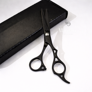 Ciseaux de coiffure professionnels en acier inoxydable noir mat, ciseaux de barbier ergonomiques, outil de coiffure de salon, lames aiguisées - Product Image 6