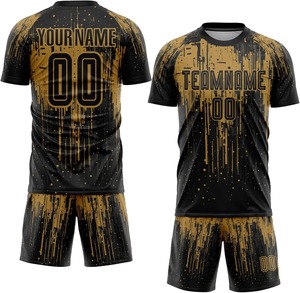 Custom Sublimated Football Uniform 2025 ODM OEM Trending Breathable Quick Dry Team Kit Custom Logo 100% Polyester V-neck <b>Low</b> MOQ - Product Image 2