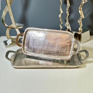 Bandeja de servicio de metal de alta calidad hecha a mano plata Cupcake y dulces Bowl Hoteles Bandeja de servicio para Decoración de mesa - Product Image 3