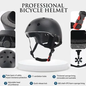 Il più economico casco mezzo certificato CE leggero per bambini Scooter per adulti E-bike casco di sicurezza per bicicletta con luce