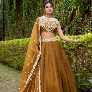 Moderno Lehenga Choli Pakistaní para Bodas y Fiestas, Hecho a Mano con Tela Modal, Elegante Choli - Product Image 1
