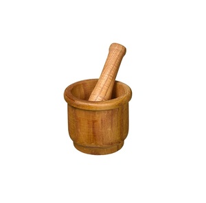Mortier et pilon en bois supérieur Granger pour épices à l'ail pour taille personnalisée et cuisine et table à vendre - Product Image 4