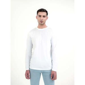 เสื้อยืดผู้ชายผ้าฝ้าย 100% เป็นมิตรกับสิ่งแวดล้อม เนื้อผ้าหนา 300 GSM พิมพ์โลโก้แบบเรียบง่าย คอกลม สั่งผลิตได้จำนวนน้อย รับผลิตแบบ OEM ODM - Product Image 2