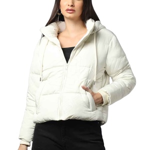 Regular Size Unisex Puffer <b>Jacket</b> Outerwear High Street Spring Lightweight Warm <b>Long</b> Sleeves Zip Closure - Product Image 1