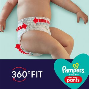 Pampers Baby-Dry Night Nappy Pants Taille 6 24 couches de nuit pour bébés de 15 kg+ - Product Image 5