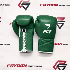 FLY Personalized Logo Custom Made Burgundy Color Professional Laced Up Sparring <b>Gloves</b> Wholesale Adjustable Martial Arts <b>Gloves</b> - Product Image 6