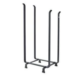 Soporte de troncos de metal Duradero y resistente a la oxidación Perfecto para almacenamiento de leña Uso en interiores y exteriores Diseño moderno - Product Image 6