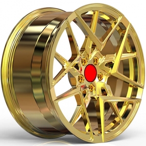 ล้อแม็กซ์อะลูมิเนียมอัลลอยด์สีดำเงาแบบหน้ากลึงลายหลายก้าน ผลิตแบบชิ้นเดียว สำหรับรถยนต์นั่งส่วนบุคคล ใช้สำหรับดัดแปลงและอัปเกรด - Product Image 3