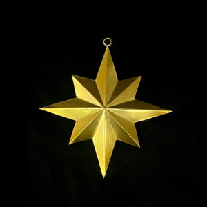 Fer métal étoiles arbre de Noël haut ornement suspendu pendentif décorations de table pour la fête à la maison - Product Image 2