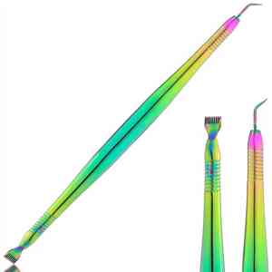 Prix usine Hexa Care Lash Lifter Outil 420 En Acier Inoxydable Léger Séparateur De Cils Précis Dentelé Aiguille Rainures Ascenseur - Product Image 2