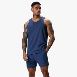 เสื้อกล้ามแขนกุดกางเกงขาสั้น2ชิ้นชุดครอปผ้าฝ้ายระบายอากาศได้ดีสไตล์ลำลองเล่นกีฬาฟิตเนสขนาดพลัสสำหรับฤดูร้อน - Product Image 2