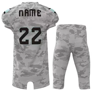 El mejor uniforme de fútbol americano para hombres jóvenes, conjunto de poliéster personalizado, manga corta, diseño transpirable, uso de hombre, ejemplo incluido - Product Image 3