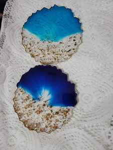 Posavasos Redondos para Tazas de Té, Posavasos de Resina para Tazas de Cerveza, para Cocina, Artículos de Catering, Acabado Brillante - Product Image 6