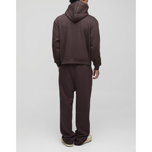 Sudadera con Capucha de Algodón 100% Transpirable para Hombre, Ajuste Regular, Tejido de Ganchillo, Otoño 2025, Personalizable con el Logotipo de tu Marca, Forro Polar de Alta Calidad - Product Image 2
