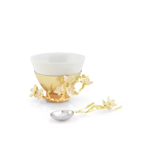 Bol de service moderne en métal au design de feuille Très décoratif Top Trending Servant Arrival Food Servant & Salad Mixing Bowls Sets - Product Image 5