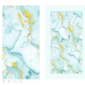 Carreaux de sol et de mur en porcelaine sans fin dorés 600x1200, design élégant pour les pièces contemporaines - Product Image 1