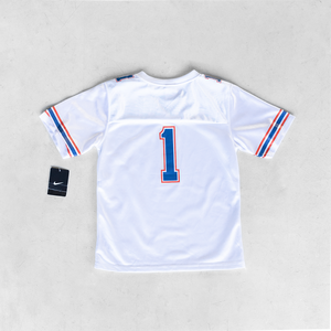 Jersey de malla retro de fútbol americano de diseño personalizado al por mayor transpirable 100% poliéster totalmente sublimación impresa Cultivo de gran tamaño - Product Image 2