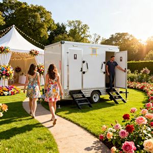 Site de secours en cas de catastrophe et d'intervention d'urgence de luxe Toilettes <span class=keywords><strong>avec</strong></span> douche Toilettes mobiles Remorque - Product Image 1