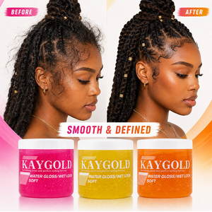 Gel Coiffant Effet Mouillé en Gros – Gelée Cristalline Fixation Douce Brillance Intense pour Cheveux Lisses, Tresses et Bords - Product Image 4