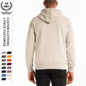 Sweat à capuche homme en molleton polyester/coton de haute qualité, uni, avec poche kangourou, broderie personnalisée, couleurs personnalisables, idéal pour l'hiver (OEM) - Product Image 4
