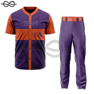 Maillots de baseball/softball personnalisés en polyester, style le plus récent, grandes tailles, respirants, séchage rapide, antibactériens, coupe classique - Product Image 5
