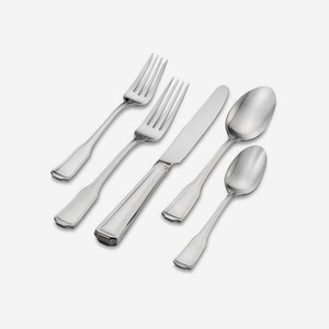 Stainless Steel <b>Flatware</b> <b>Set</b> with Handmade Hammered Long Handle Design Modern Look Cutlery <b>Set</b> for Wedding - Product Image 4