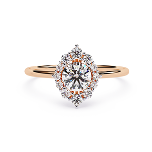 Bijou personnalisé pour femme en or massif 14K 18K, diamant solitaire taille brillant minimaliste de 0,50 carat, certifié IGI, cultivé en laboratoire - Product Image 1