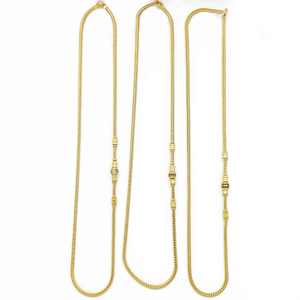 Collares de Moda para Mujer al por Mayor, Chapados en Oro de 14K, 18K y 24K, con Piedras de Circonita Cúbica y Cadena de Latón - Product Image 2