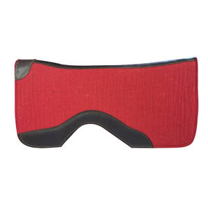 Almohadilla de Silla de Montar Occidental de Fieltro Rojo Personalizada - Almohadilla de Fieltro Ecuestre de Alta Densidad para Carreras y Entrenamiento de Caballos - Protector de Espalda de Caballo Duradero - Product Image 1