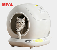 Bac à litière pour chat intelligent à nettoyage automatique WiFi, contrôle des odeurs, contrôle par application, 78L, grand format, en ABS, pour plusieurs chats