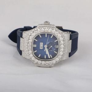 El reloj de lujo Moissanite Diamond más vendido para hombre, resistente al agua y a los arañazos, lo mejor para viajes de oficina y celebraciones - Product Image 1
