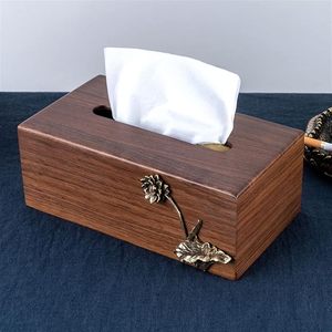 Caja de pañuelos de madera decorativa de alta calidad, organizador asequible con diseño único para el hogar, cocina y habitaciones de hotel en la costa más baja - Product Image 5