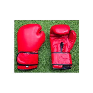 Guantes de Boxeo de Entrenamiento, Material de Cuero, Forma Ergonómica Confortable, Sensación Equilibrada, Cierre de Gancho y Bucle, Correa de Muñeca Ajustable - Product Image 1