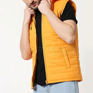 Gilet matelassé pour homme personnalisé - Vêtement d'extérieur coupe-vent isolé, décontracté, respirant, superposition d'hiver avec couleur et logo personnalisés - Product Image 3