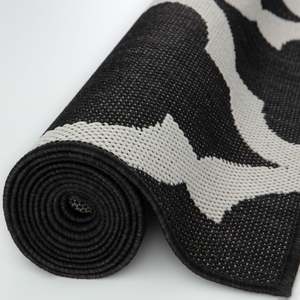 <b>Outdoor</b> Reversible Braided <b>Rug</b> Washable Polypropylene Classic Black 400B - Product Image 5