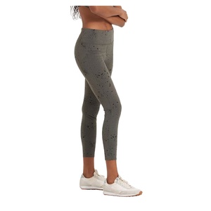 Leggings de yoga taille haute avec fermeture élastique et poche Leggings d'entraînement extensibles légers et confortables Pantalon de fitness - Product Image 1