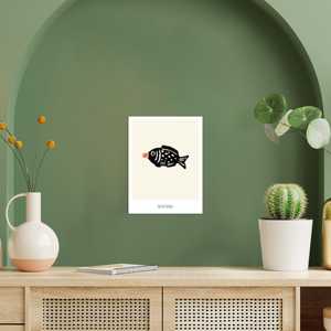 Impresión Artística de Estilo Minimalista con Diseño de Natureza Muerta de Peces de Soya - Product Image 5