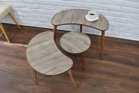 Table basse imbriquée en bois pratique pour la maison et le bureau Meubles de salon élégants avec rangement pratique