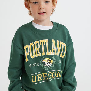 Sweat-shirts garçons en éponge française de haute qualité pull surdimensionné Streetwear décontracté pour hommes et bébés de grande taille - Product Image 4