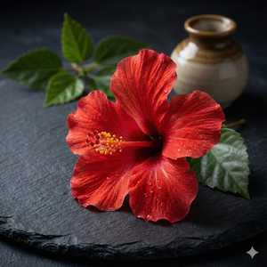 Extrait biologique de fleur d'hibiscus Gudhal, cultivé à l'état sauvage, qualité alimentaire, emballé sous vide, en poudre avec astaxanthine, MOQ 1 kg - Product Image 2