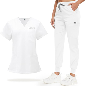 Uniformes Médicos de Alta Calidad, Conjuntos de Uniformes de Enfermería de Manga Corta, Pantalones Deportivos, Uniformes de Hospital para Mujeres - Product Image 1