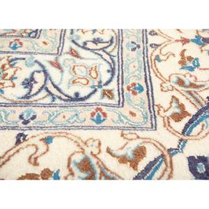 Tapis en laine et soie noué à la main Aalam, motif floral ivoire, pour salon ou chambre à coucher, modèle rectangulaire 9x12 Pae-4986 - Product Image 3