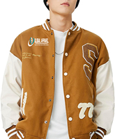 Jaket Bulu Domba Phantom Varsity Desain Khusus Grosir, Tahan Air, Model Panjang, Ukuran Besar, Slim Fit, Desain Terbaru