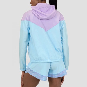 Survêtement coupe-vent de Sport de plein air imprimé à la mode pour les femmes imperméable coupe-vent à capuche 100% Polyester séchage rapide - Product Image 2