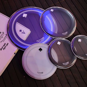 Juego de Parches de Batería Beatello ACE de 10, 12, 14, 16 y 22 Pulgadas, Piel para Caja, Tom, <span class=keywords><strong>Bombo</strong></span> con Baquetas y Llave de Afinación - Product Image 1